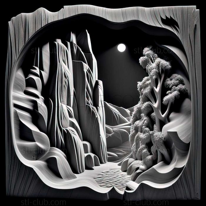 3D model Ansel Adams (STL)